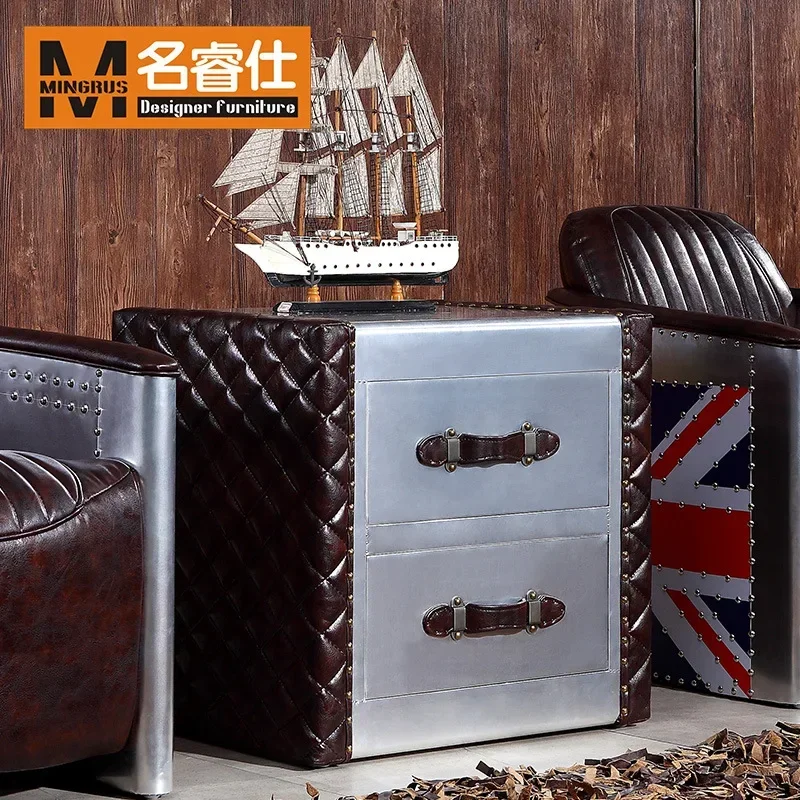Manufacturer provides, retro small square table, American living room small square table, retro double side table