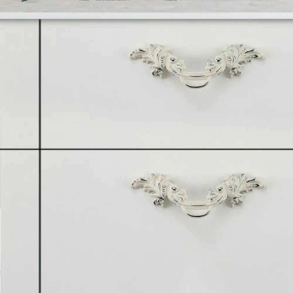 Zinc Alloy Vintage Drawer Pulls Horizontal Sliding Design European Style Cabinet Door Handles Drawer Handle Pull