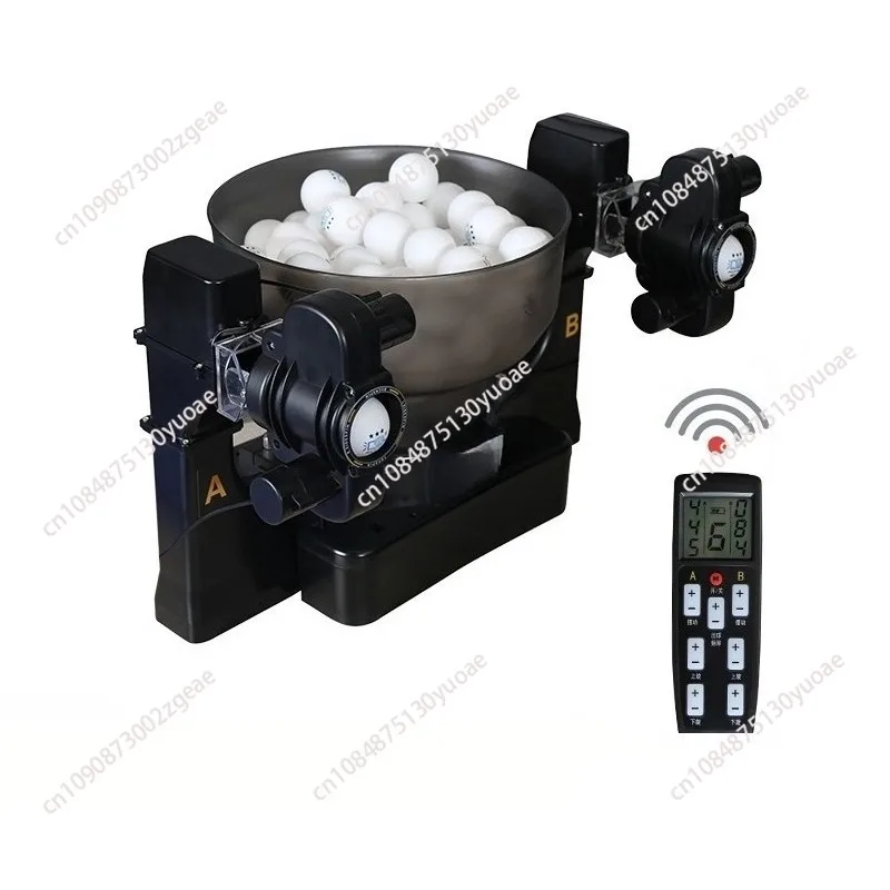 Double-head table tennis service machine, home portable single sparring sparring automatic training service device
