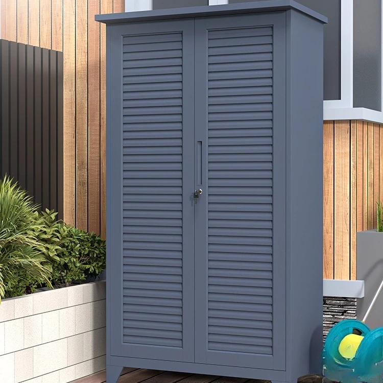 Aluminum alloy outdoor tool locker, cleaning and hygiene cabinet