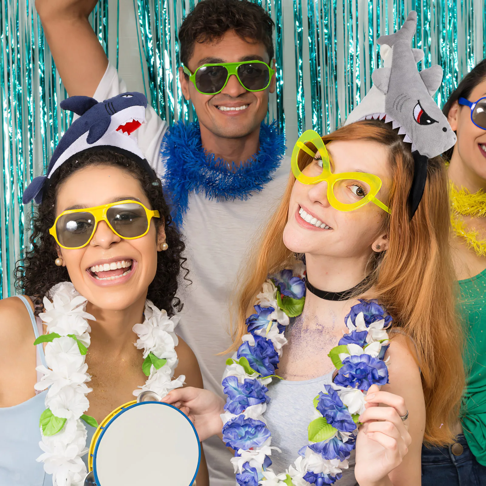 

2 шт., обруч для волос в форме акулы, детская повязка на голову, декор для волос для детей, вечерние, косплей, реквизит для фотосессии, головной убор с животными, аксессуар