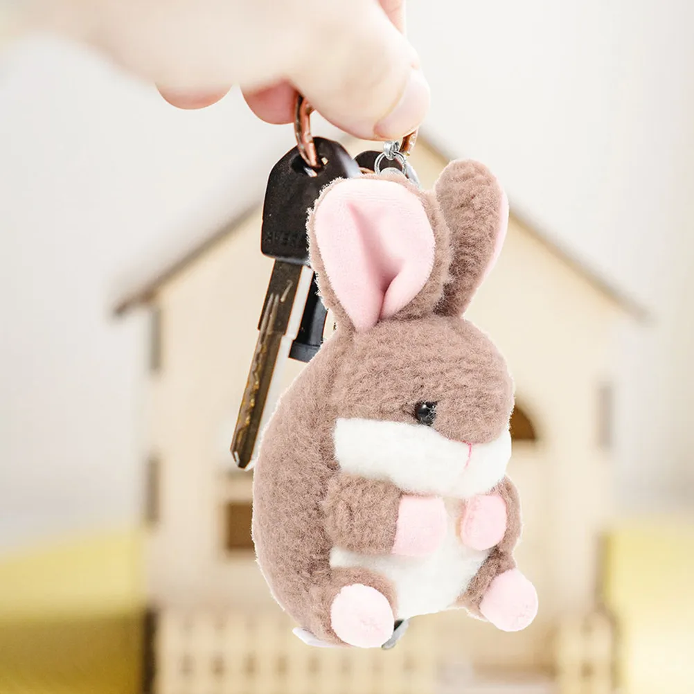 

2 шт. Брелок-подвеска в виде кролика, плюшевая игрушка, мультяшный кролик, брелок для ключей, милый аксессуар для сумки/рюкзака, декоративный шарм
