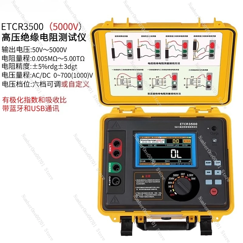 

3500 insulation resistance tester 5000V insulation resistance meter 10000V high voltage 3500B