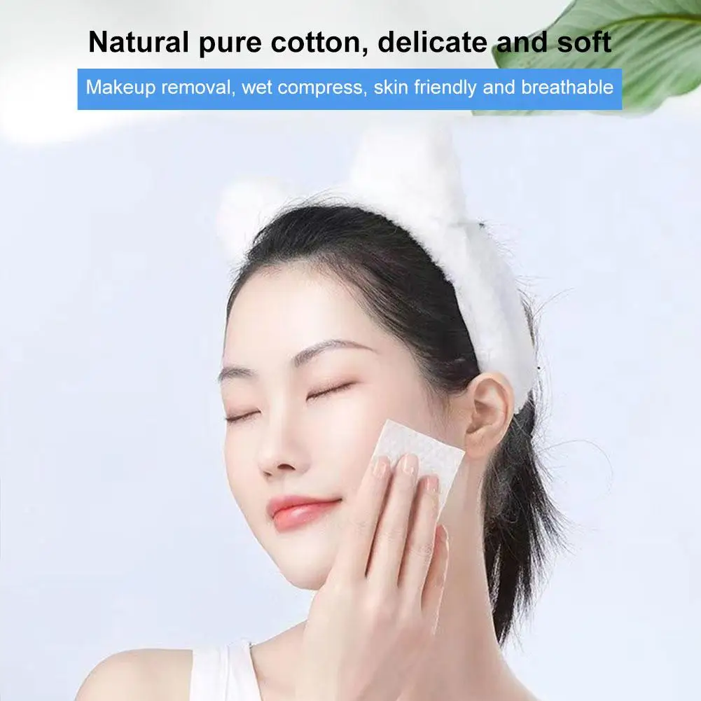 600/500/450PCS Pearl Cotton Sheet Makeup Remover Cotton Thick Makeup Cotton Pure Cotton Box Facial Wet Compress Towel Beauty