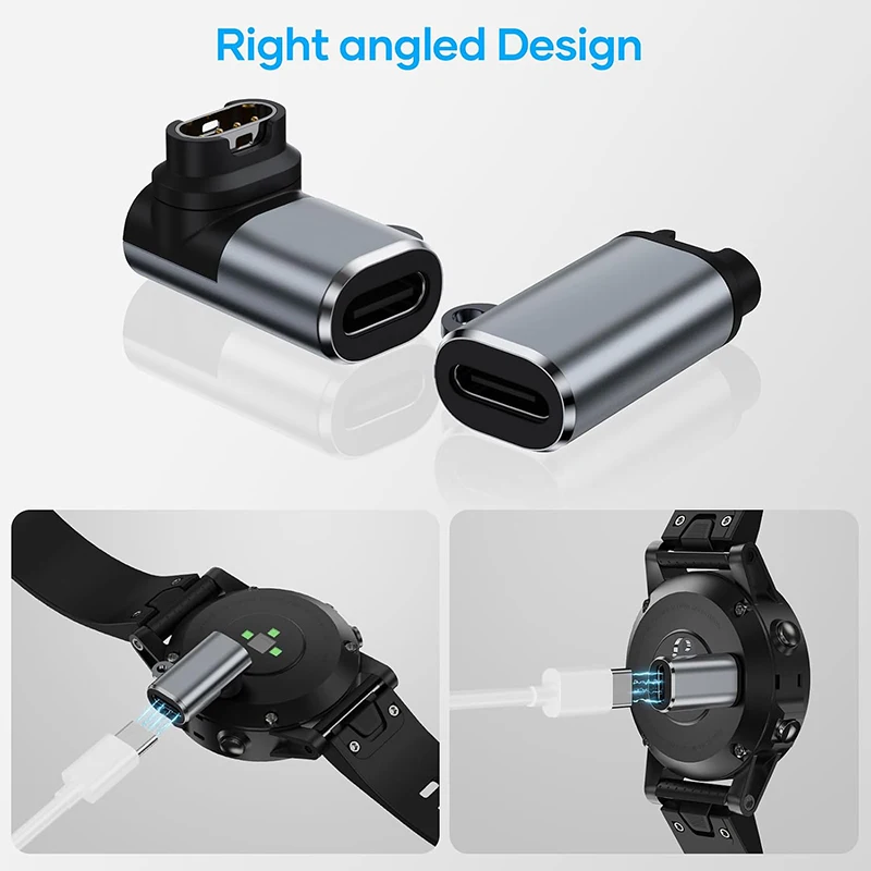 1/2 pcs For Garmin Fenix 8 7 7S 7X 6S 6 Forerunner 955 965 970 740 Instinct 3 2 2X 2S USB-C Garmin Charging Cable Adapter