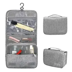 Borsa da toilette pieghevole Organizer borsa portaoggetti da appendere custodia per trucco da bagno borsa per cosmetici borsa da viaggio per viaggi d'affari