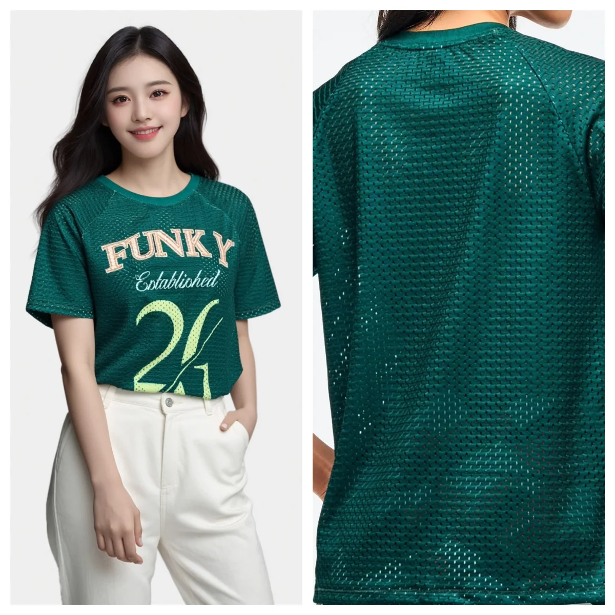 ABCDE اللياقة البدنية اليوغا الرياضة مجموعة الرقص ضيق تمتد قصيرة الأكمام تي شيرت 0997