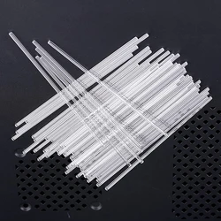 50 Pcs Transparent Acrylic Sticks Reusable Cake Stick Making Lollipops Cake Pops Cake Baking Decoration Stick Baking Supplies