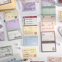 Combination Memo Pad Stub Travel Coffee Shopping Theme Paper Material Diy Arts Crafts Album scrapbooking supplies