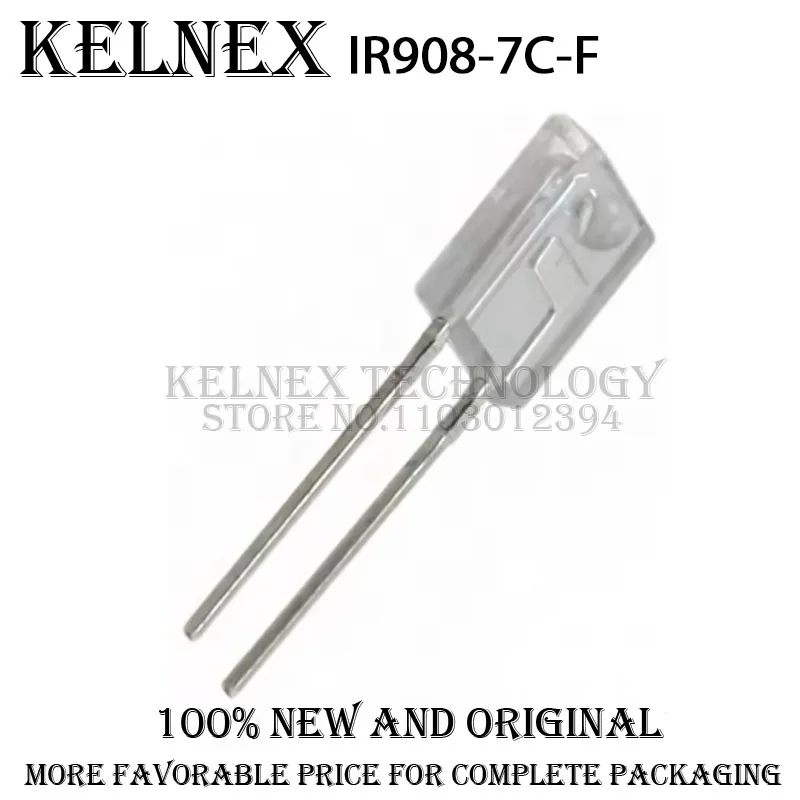 100pcs IR908-7C-F plug-in,L=4.5mm Infrared transmitting tube 1.2V