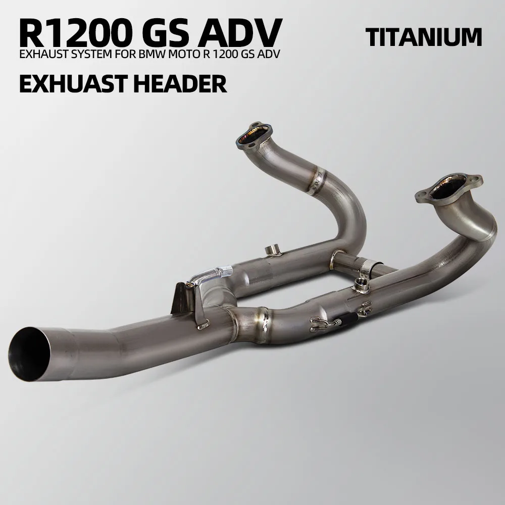 

Передняя выхлопная труба мотоцикла для BMW R1200RS R1200GS R1200R Escape, модифицированная титановая коллекторная трубка, совместимая с оригинальным глушителем