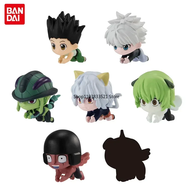 

BANDAI Original HUNTER×HUNTER Gashapon Toy Meruem Killua Zoldyck Nephelpito Hug The Data Cable Action Figure Model Capsule Toys