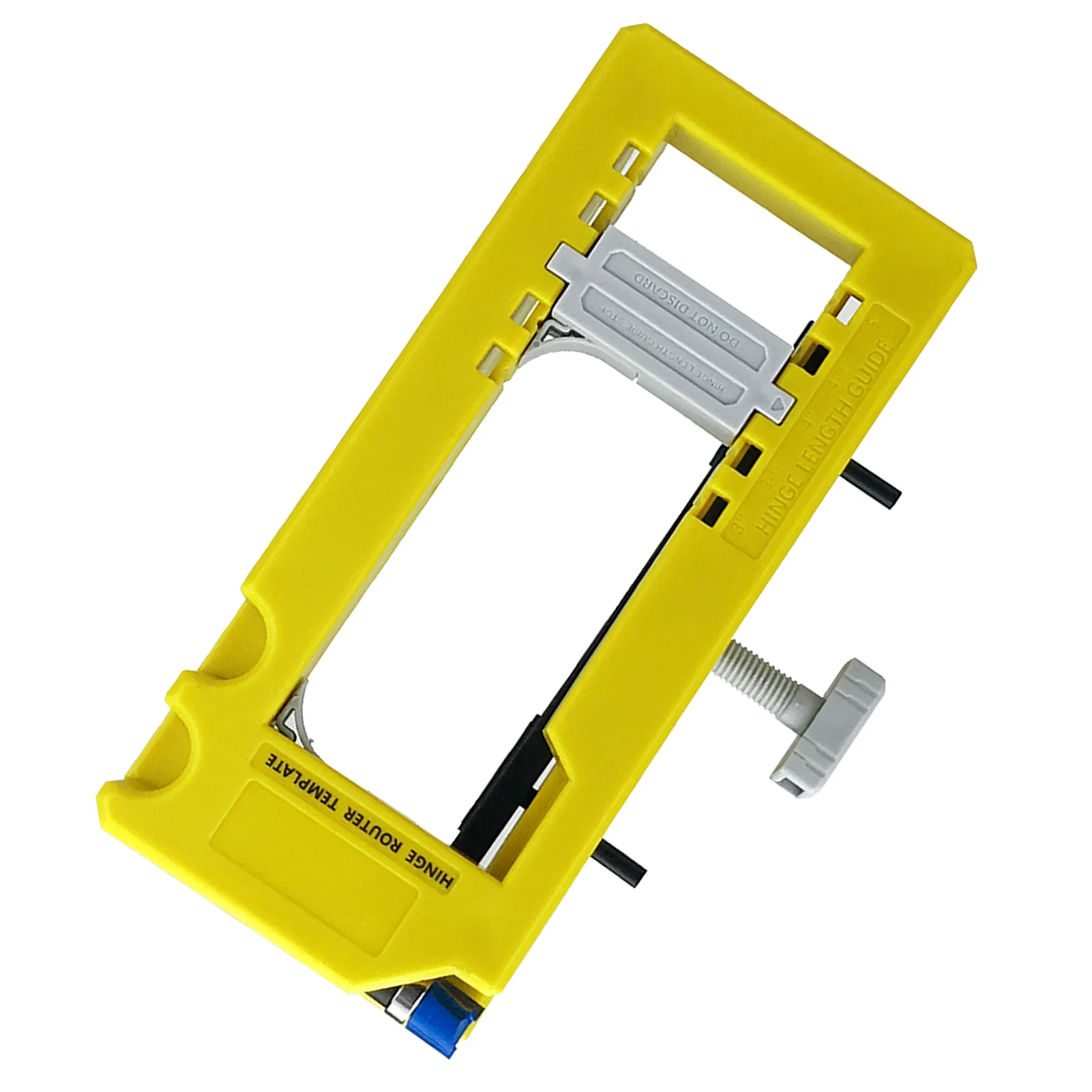 Door Hinge Jig Plastic 3‑5in Length 1/4‑5/8in Radius Hinge Router Template for Woodworking Door Hinge Router Template