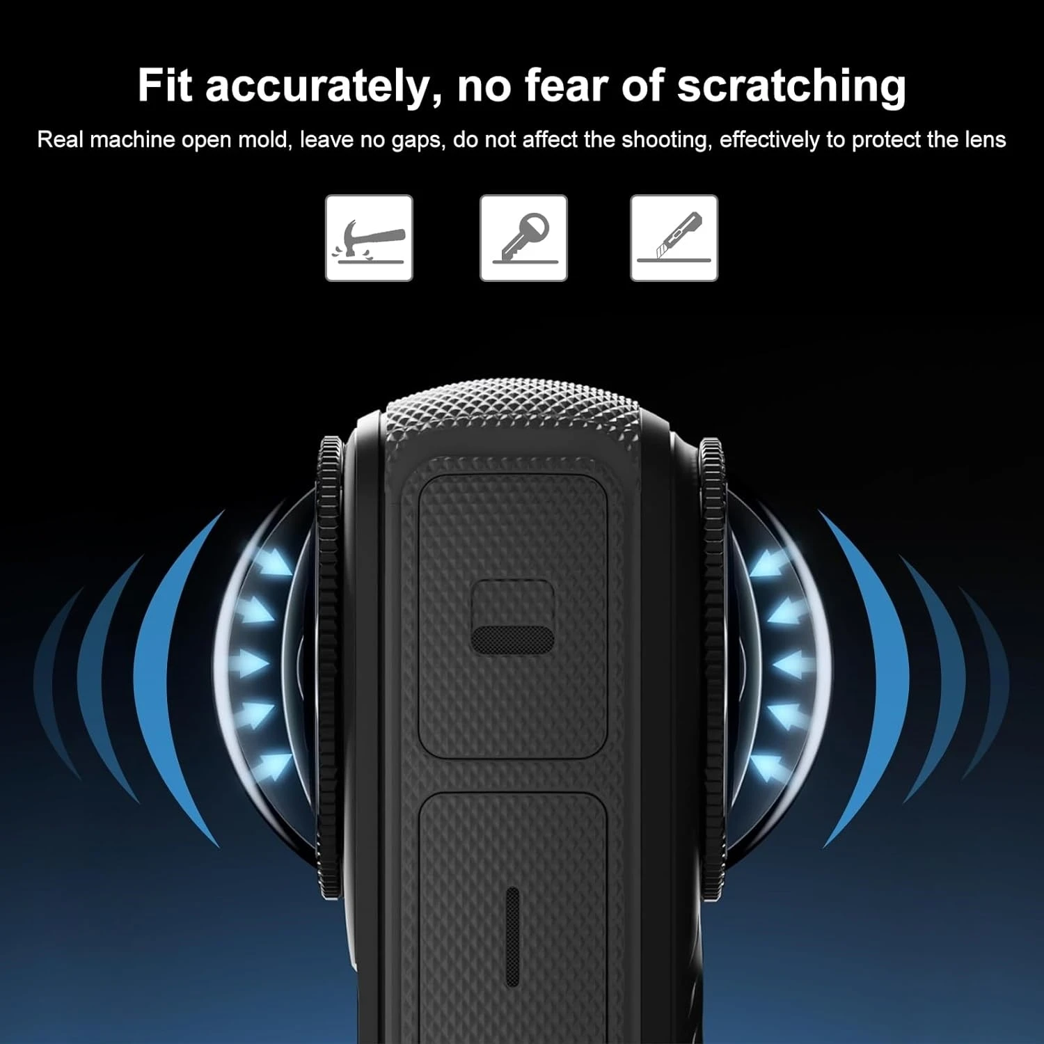 Insta360 x4カメラ用の傷防止回転カバー,強化ガラスレンズ保護カバー,レンズプロテクター,光学コーティングアクセサリー