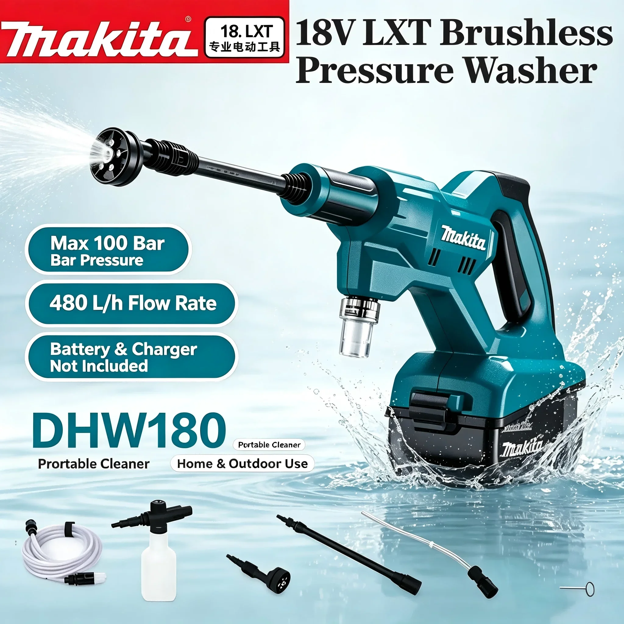 New Makita DJV182Z Cordless 18V Lithium Battery Rechargeable Electric Jig Saw Curve Saw Woodworking Cutting Multifunction Saw