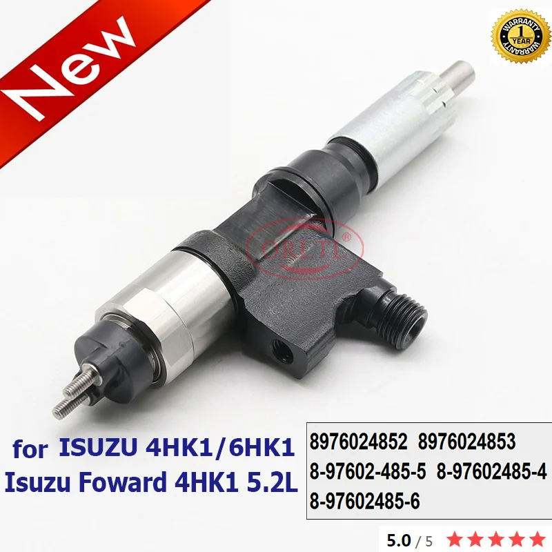 ORLTL 8976024852 8976024853 New Injector 8-97602-485-5 8-97602485-4 8-97602485-6 For Isuzu Foward 4HK1 5.2L /4HK1/6HK1