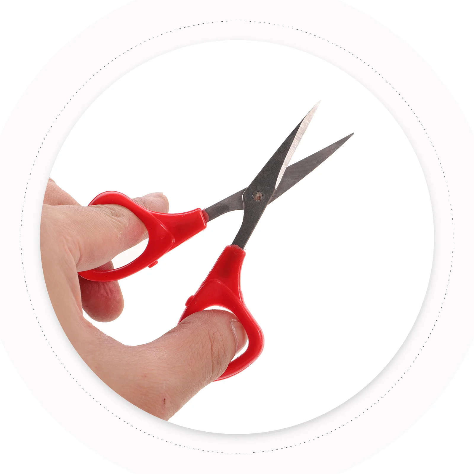 

5Pcs Embroidery Thread Shears Curved Stainless Steel Blades Ideal for Intricate Cutting Sewing Cross Stitch Handicrafts Fine