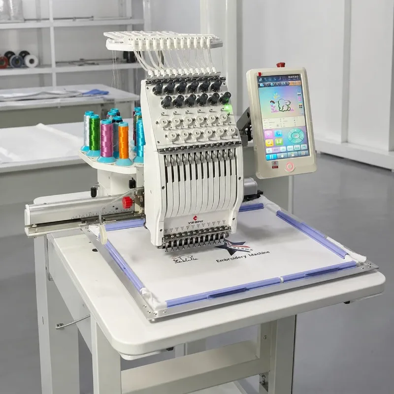Embroidery Machine Double Head Automatic Multi Needle Customized for Ready To Wear Garment Work Machine