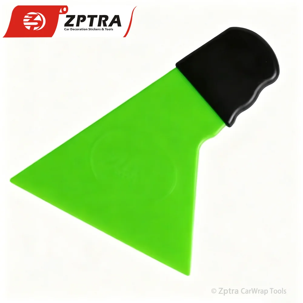 3 Pcs Factory Direct Sales High-quality PP Material Anti-slip Handle Green Triangular Scraper Car Body Window Film Sticking Tool
