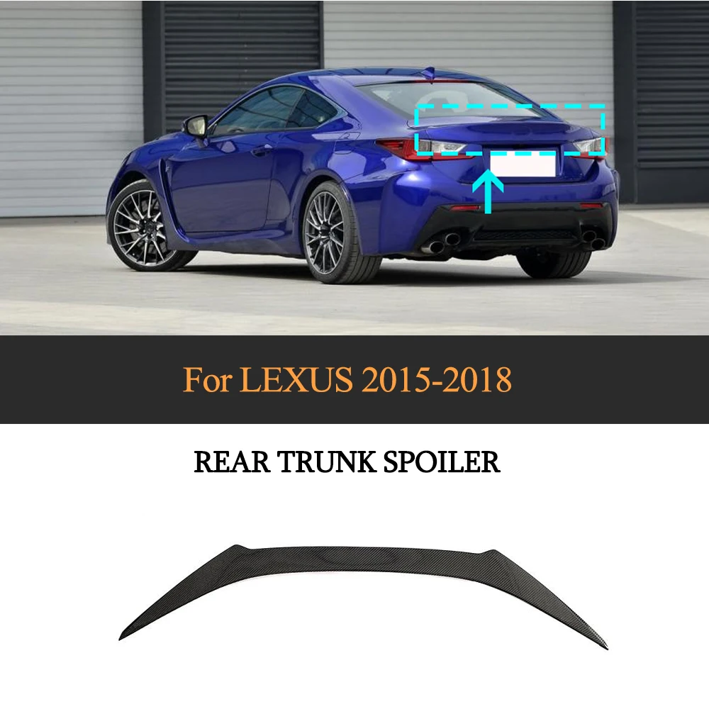 New Fashion Upgrade Carbon Fiber Rear Spoiler For Lexus RC-F rear spoiler