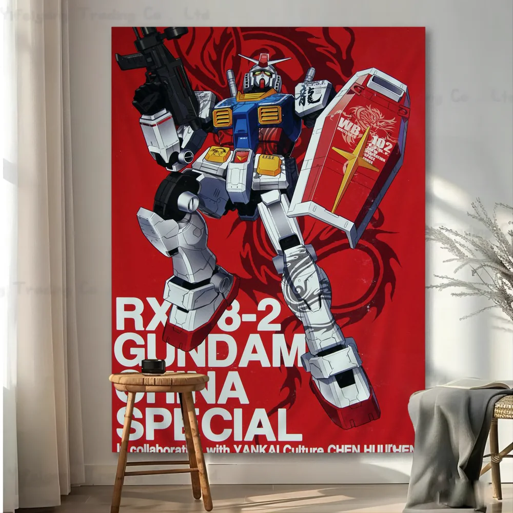 Mobile Suit Gundam Anime Hippie Wall Hanging Tapestries For Living Room Home Dorm Decor Art Home Decor