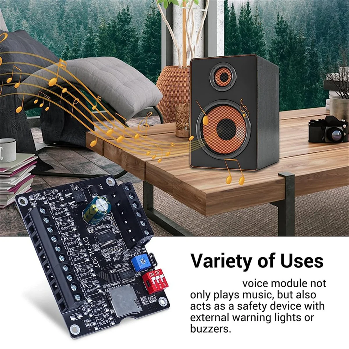 Efficient 30W MP3 Voice Playback Module DY-L30T 9 Trigger Music Player A