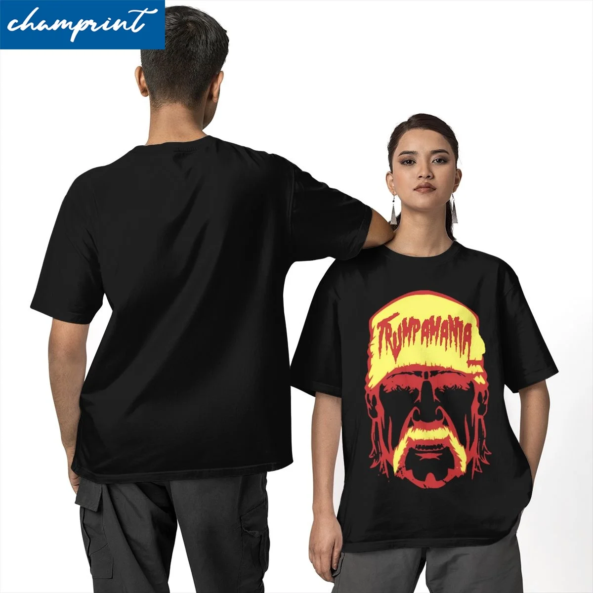 

Kawaii Hulk Hogan Hulkamania борцовские рубашки мужские топы из 100% хлопка с короткими рукавами и круглым вырезом