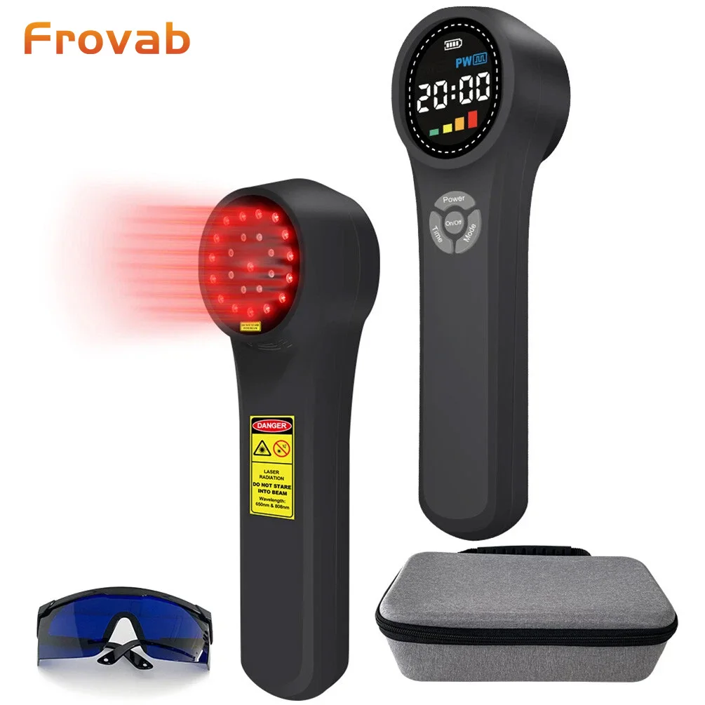 Frovab Medical Grade 1760mW Class IV Laser Deep Tissue Penetration with Red & NIR Light Cold Laser Therapy for Pain Management