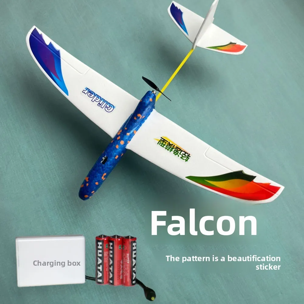 Popular PP Foam Double Wing Airplane Red&Blue Ligthweight Glider Hand Throw Plane High Quality Fixed Wing Glider for Outdoor