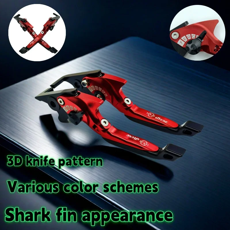 For SUZUKI HAYABUSA/GSXR1300 2008 2009 2010 2011 2012-2020 Motorcycle Parts 3D Brake Lever Set Foldable Adjustable Handle Levers