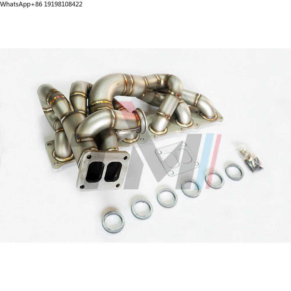 TM PERFORMANCE SS304 B M W N54 335i 135i 535i Single Turbo Exhaust Manifold T4 Divided Twin