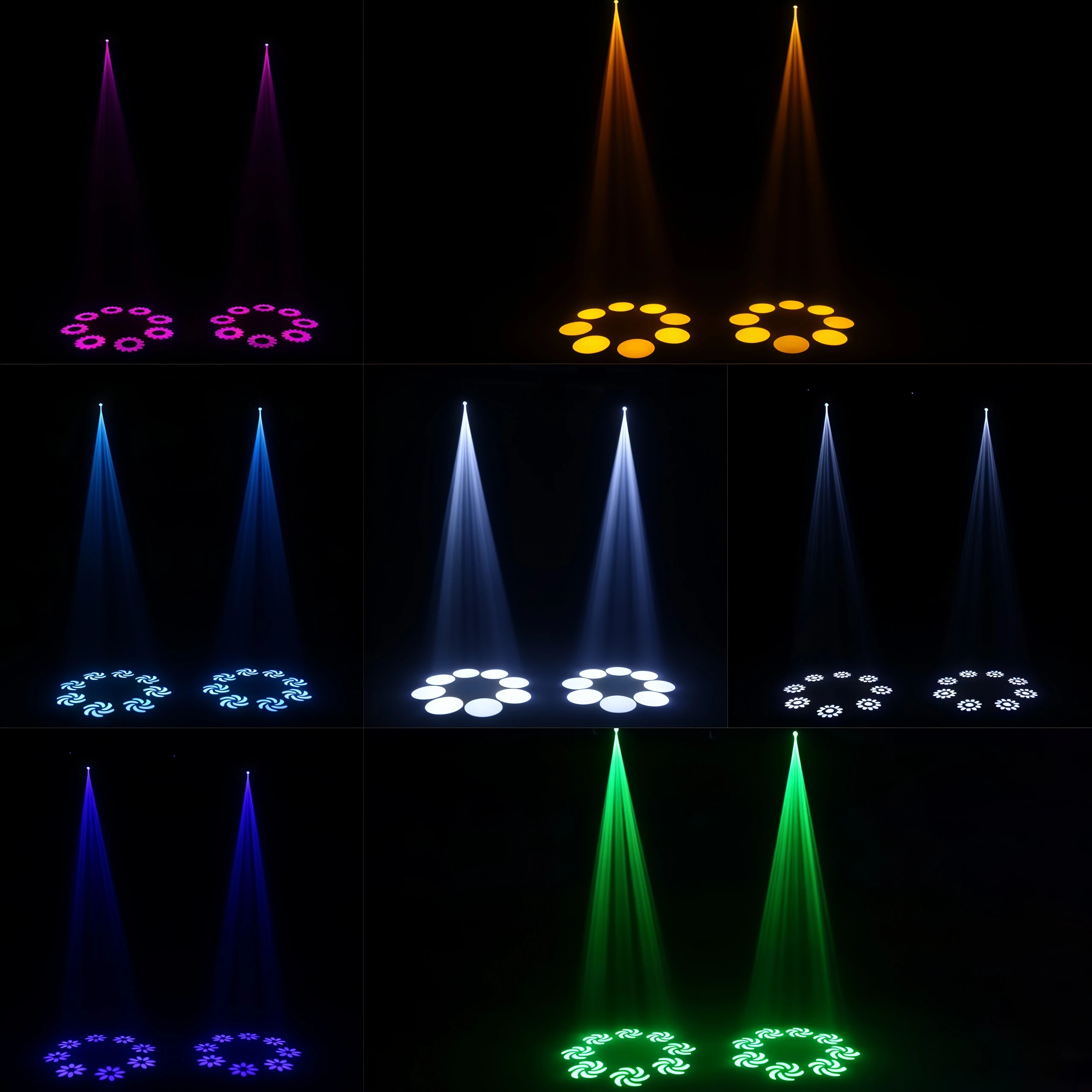 Moving Head Stage Light 120W LED With Sound Activated DMX512 Control Professional DJ Spotlight For Disco Events Church Show Bar