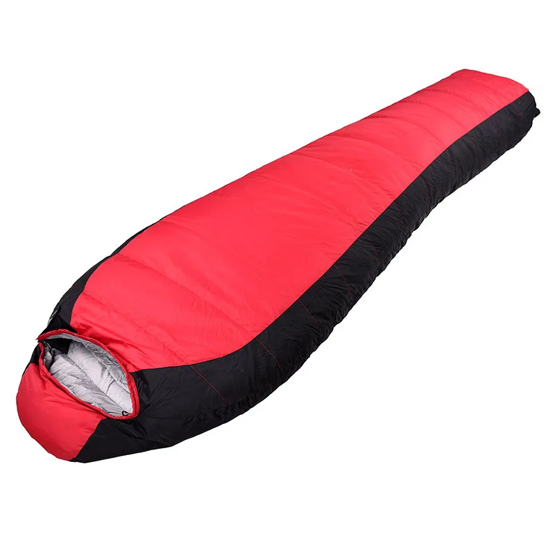 Down-filled sleeping bag Wholesale Outdoor Camping Camping Warm Adult Stitching Winter Extra Thick Sleeping Bag One piece dropsh