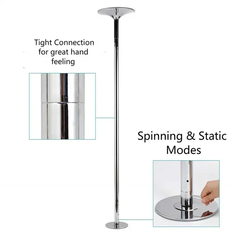 Pole Dancer Kit Professional Dancing Pole Nightclub Dance Striptease Pole Home Gym Fitness Spinning Bike portatile 45mm