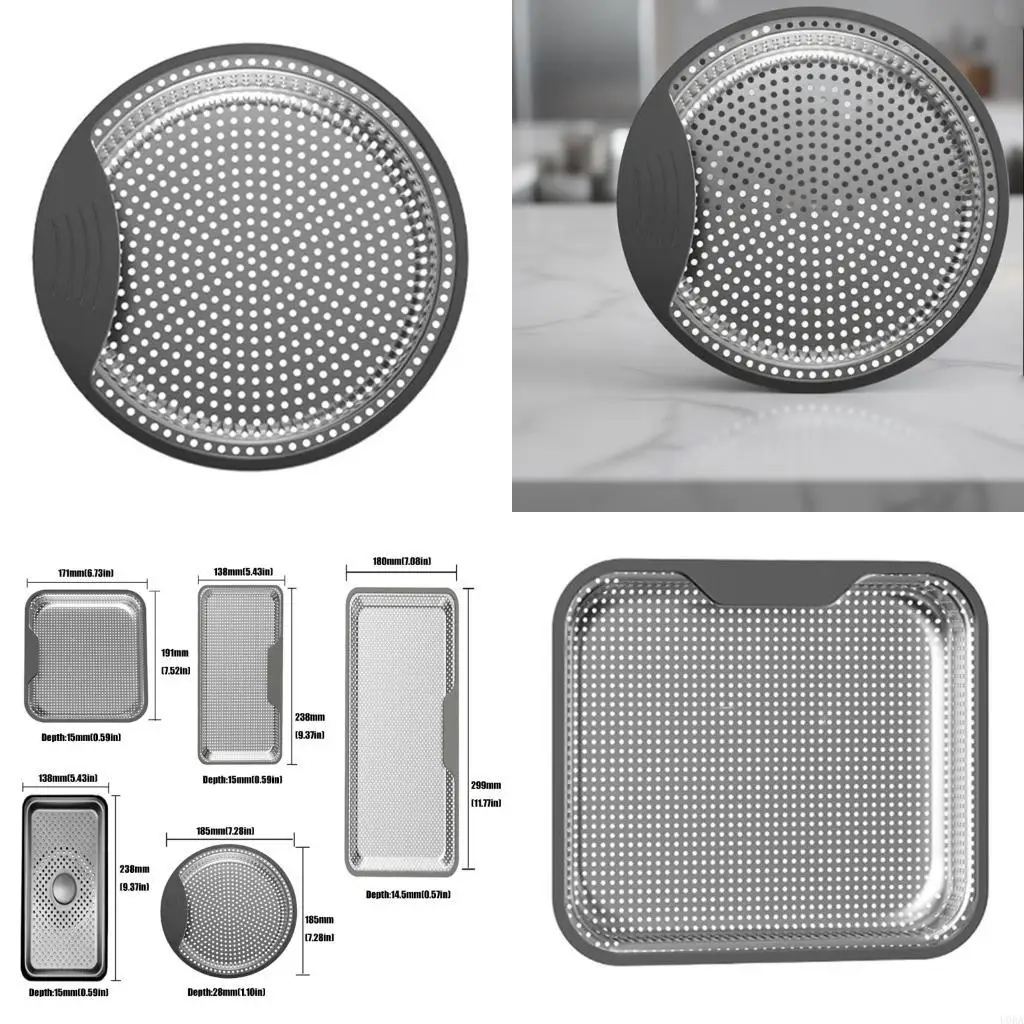  Square Sink Drain Filter With Fine Meshes For Effective Debris Collection