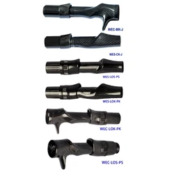 Woven Carbon Reel Seat WES WEC Spining Casting Higjh Quality Mesh Finish High Strength and Ultralight Weight for Top Fishing rod