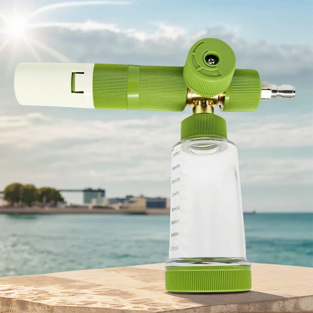 

Пистолет для мойки высокого давления на 100 мл с быстроразъемным разъемом 1/4 дюйма, распылитель пены для мойки автомобилей, регулируемый распылитель пены для чистки автомобилей, внедорожников