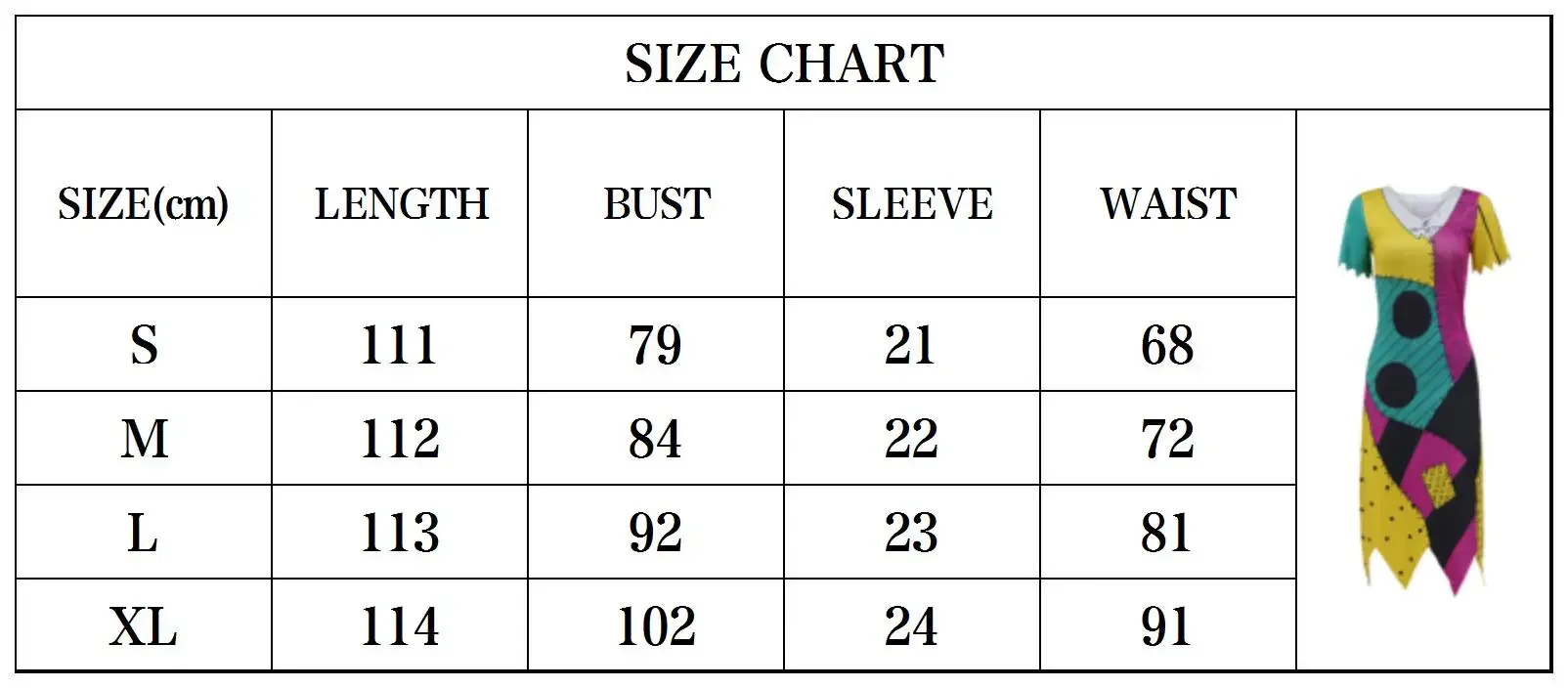 Movie Sally Cosplay Costume Patchwork Halloween Dresses for Woman Zombie Printed Party Dress Leggings Fancy Matching Outfits