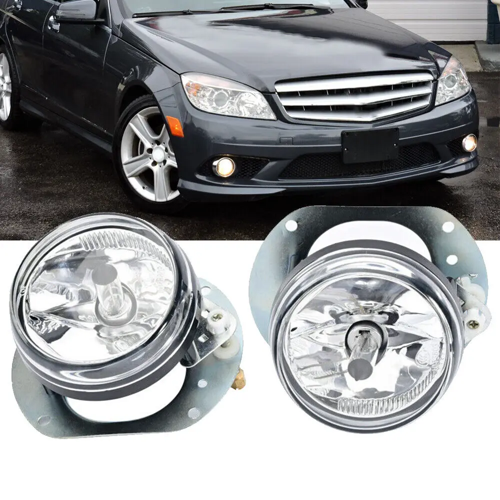 

Set Front Bumper Driving Fog Light Lamp For Benz W204 W251 W164 C300 ML320 CL550