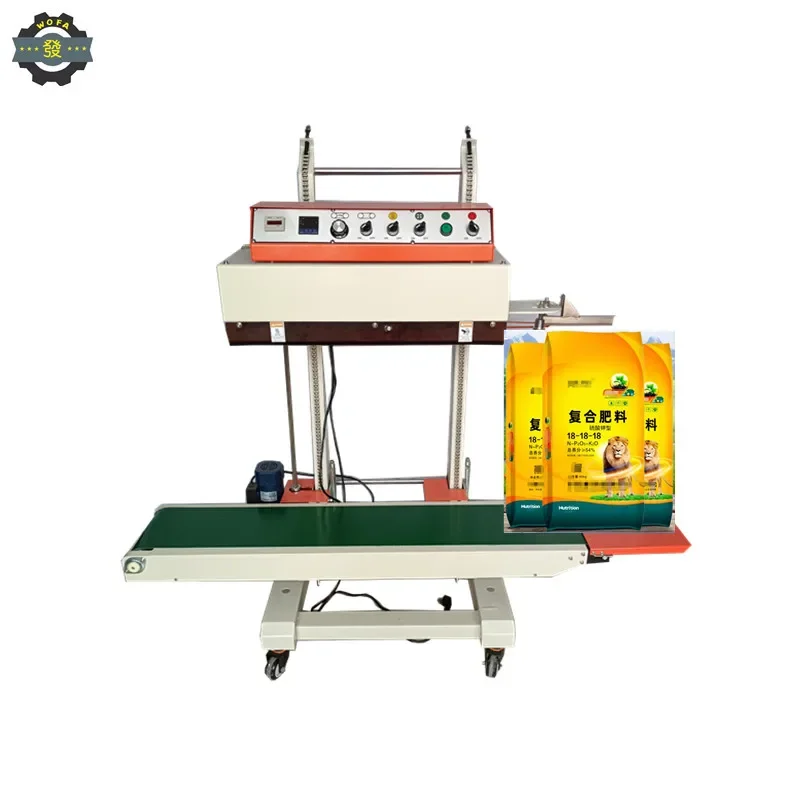 

JH QLF-1680 Industrial Automatic vertical continuous band sealer for big plastic bags sealing packing machine