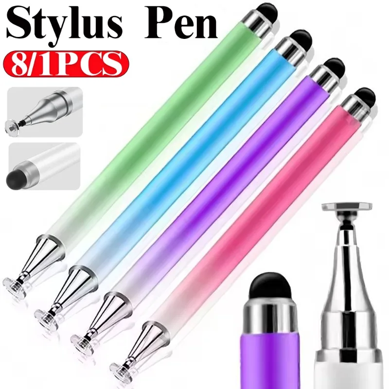 

8-1PCS Tablet Stylus Pen for Tablet Android iPhone iPad 9 10 Universal Dual Head Tablet Drawing Capacitive Pens Screen Touch Pen