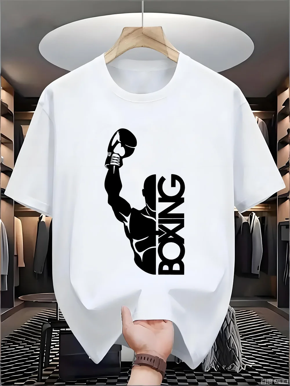 230 grams of pure long-staple cotton men's and women's matching short-sleeved loose-sleeved relaxed-style round-neck T-shirt