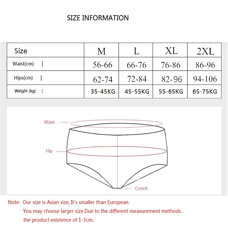 7Pcs Week Pants Cotton Women Panties Solid Underwear Cute Girls Briefs Soft Breathable Underpants Sexy Low-Rise Female Lingerie