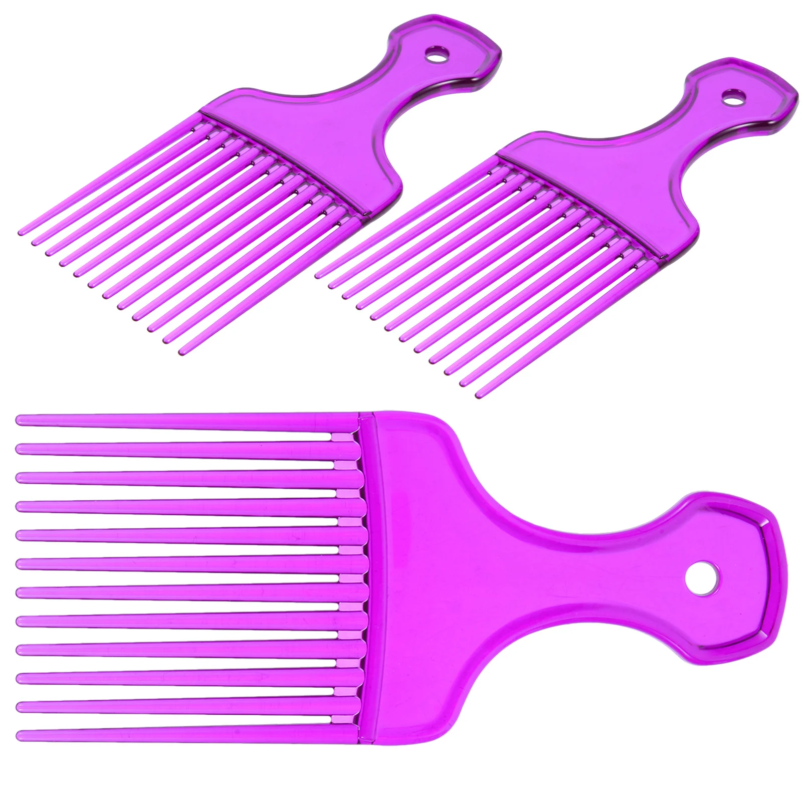 

3pcs Oil-Proof Comb Wide Teeth Anti-Static Massage Comb For Scalp Care Styling Portable Hair Salon Accessories