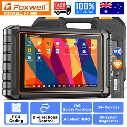 FOXWELL NT909 Bidirectional Car OBD2 Scanner Diagnostic Tool ECU Key Coding All System CANFD AutoAuth Automotive Scanner