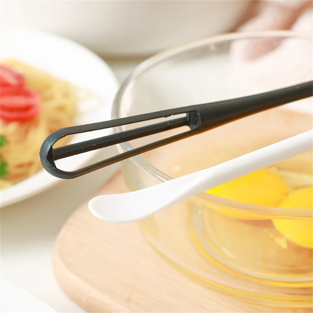 1 X Double Head Whisk Reusable Whisk Spoon Double Sided Tiny Spoon Spatula Light Handle Hand Egg Kitchen Tools