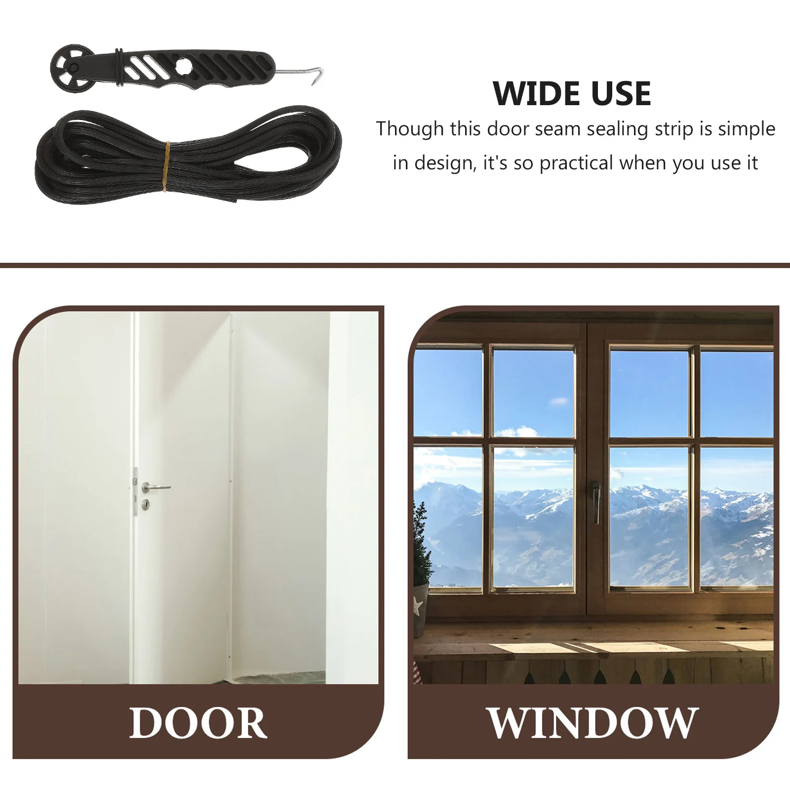 

Screen Spline Repair Kit Roller Tool Sealing Strip High Strength No Burr Easy Install Window Screen Spline Roller Tool