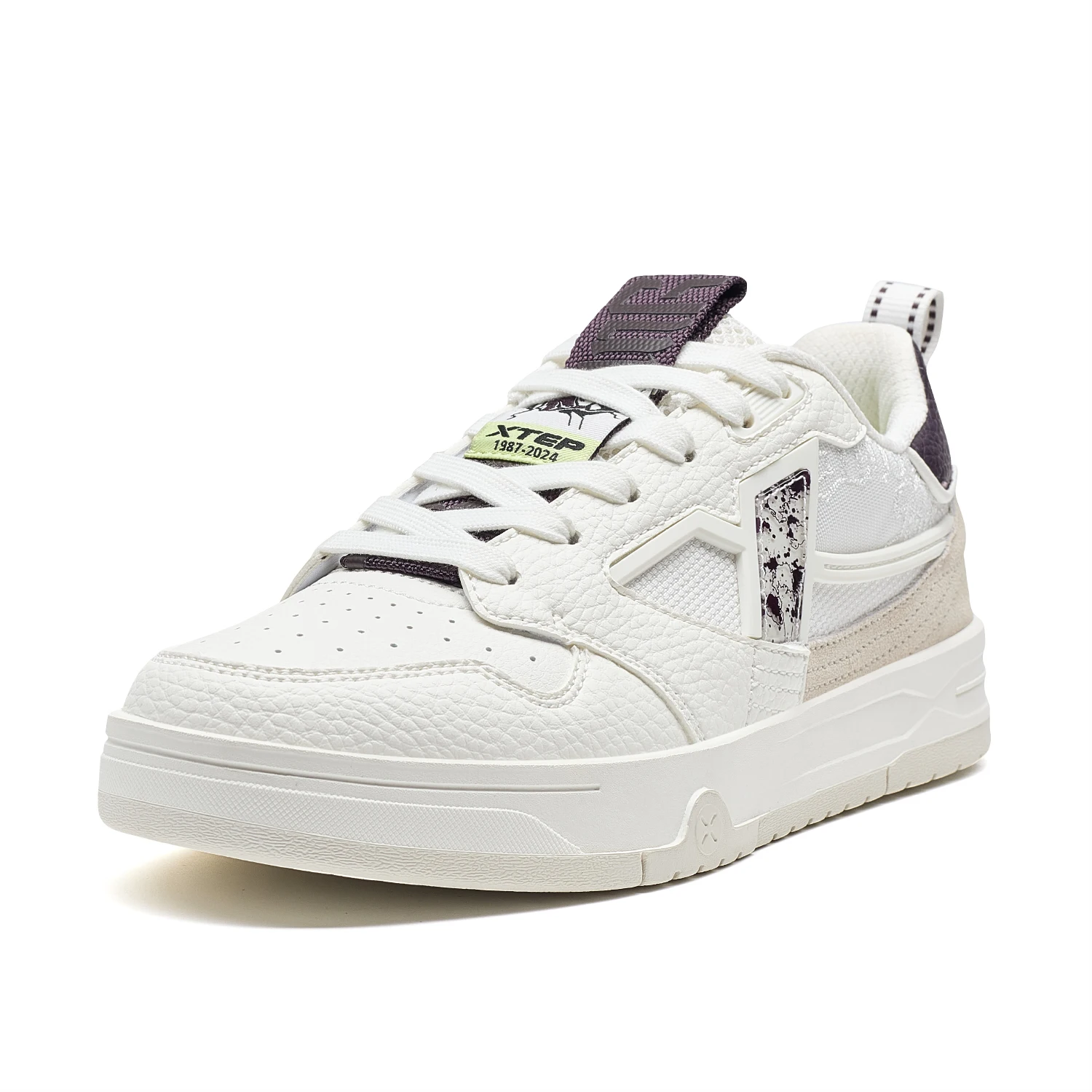 Xtep Skateboarding Shoes For Men And Women 2024 Autumn Comfortable Skate Shoes Stability Street Style Sneakers 976319310065