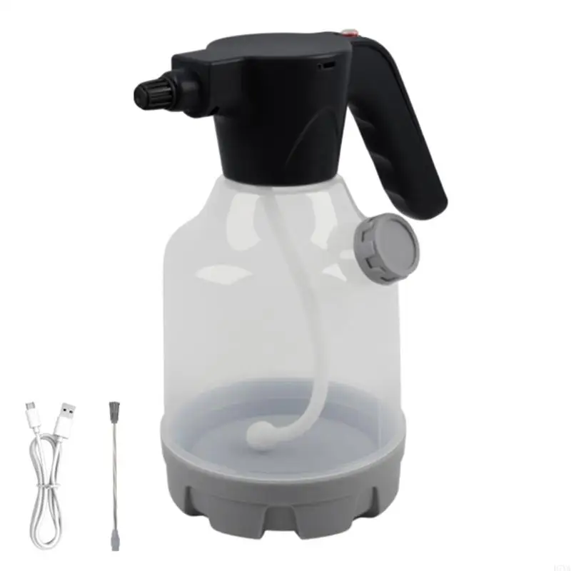 Electric Foam Sprayer with Rechargeable Battery & Adjustable Nozzle Simple Operate for Car Washing & Garden Watering D7YA