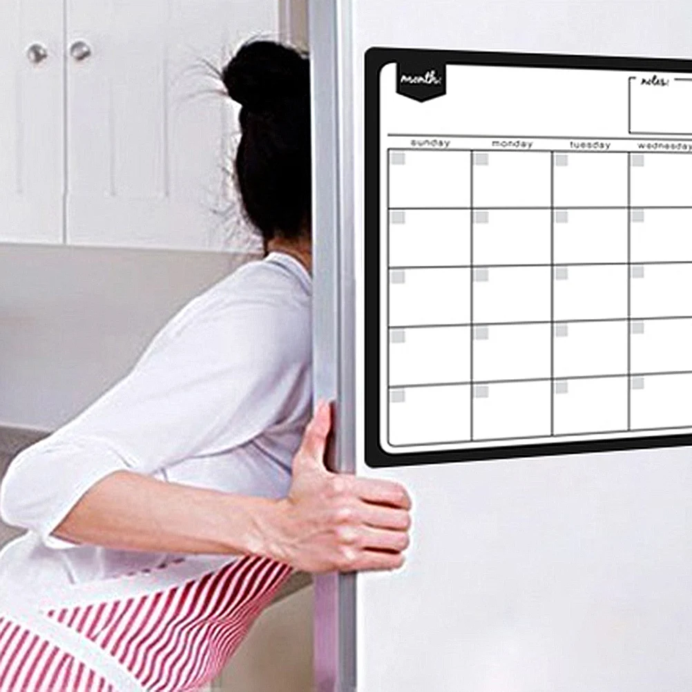 Kalender Kulkas Magnetik Perencana yang Dapat Dihapus Stiker Jadwal 8 Bulan Pengatur Keluarga Penggunaan Rumah Stiker Rencana Magnetik